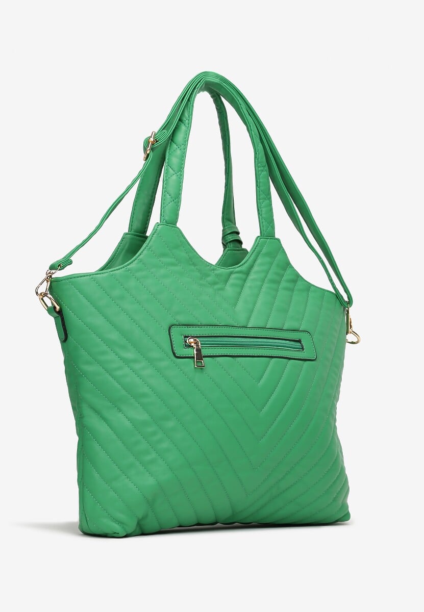 Geantă Verde Matlasată Shopper de Urmăr Winesas 2