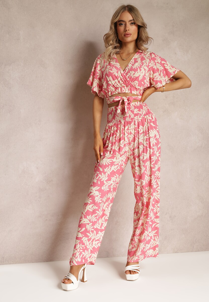 Set fuchsia din 2 piese cu top și pantaloni Khelu 1
