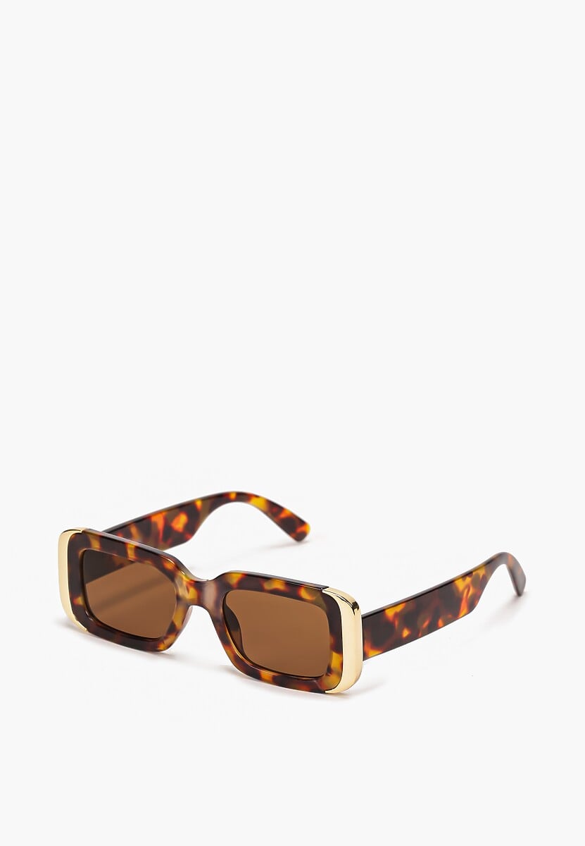 Ochelari de soare maro cu brațe groase Vintage Amikesa 1