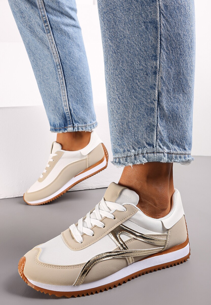 Sneakers Aurii Virani cu Șireturi până la Gleznă 2