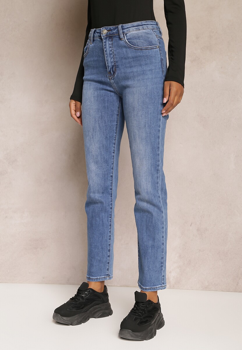 Niebieskie Jeansy Straight Aizley 1