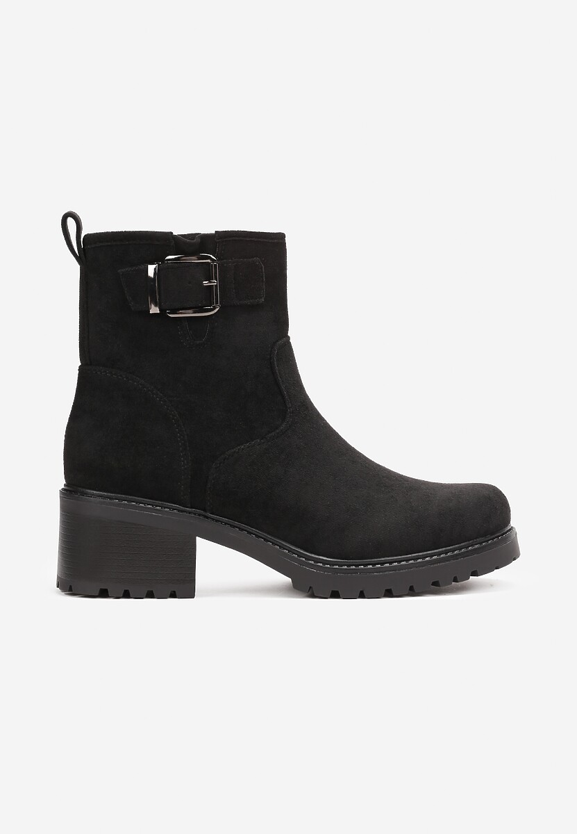 Botine Negre cu Toc Mic Anikkes 3