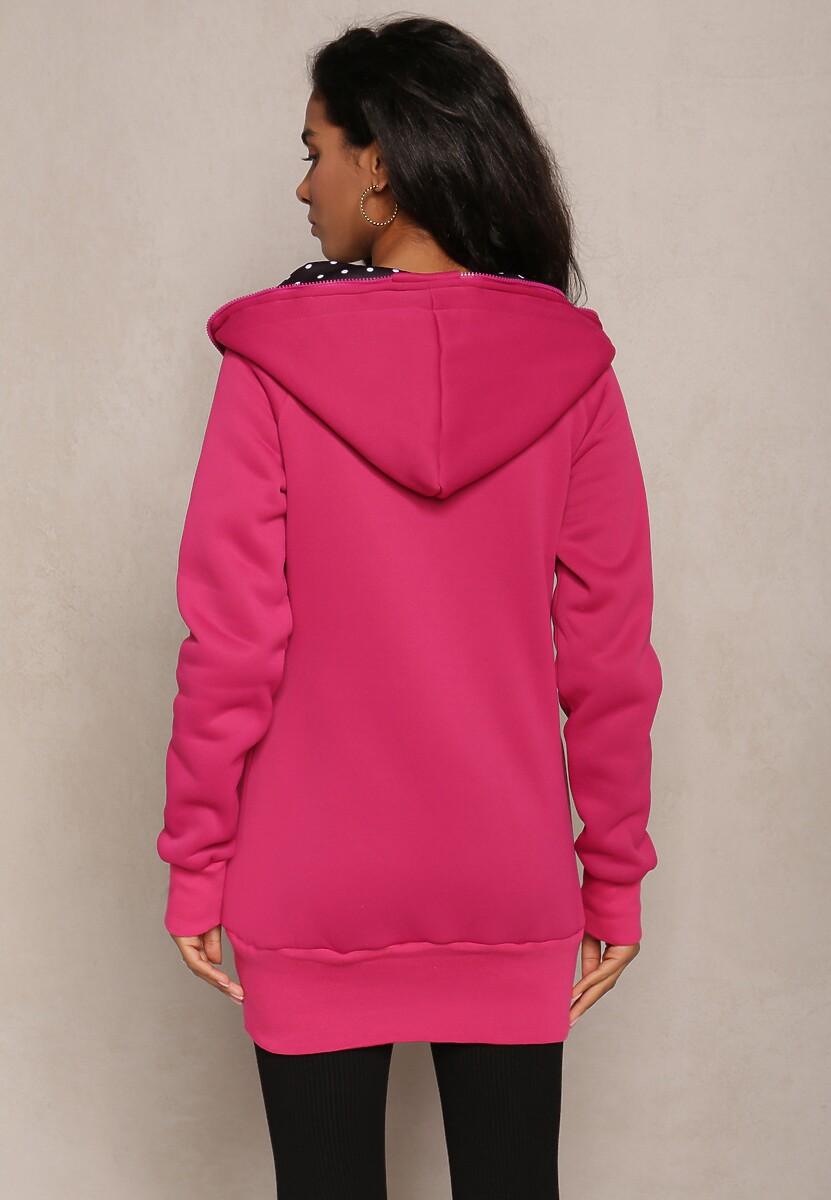 Bluză fuchsia cu glugă Malunani 3