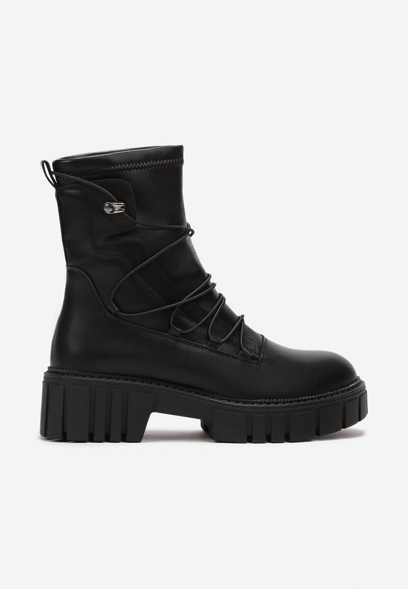 Botine Negre Workery Talpă Groasă Zelara 3