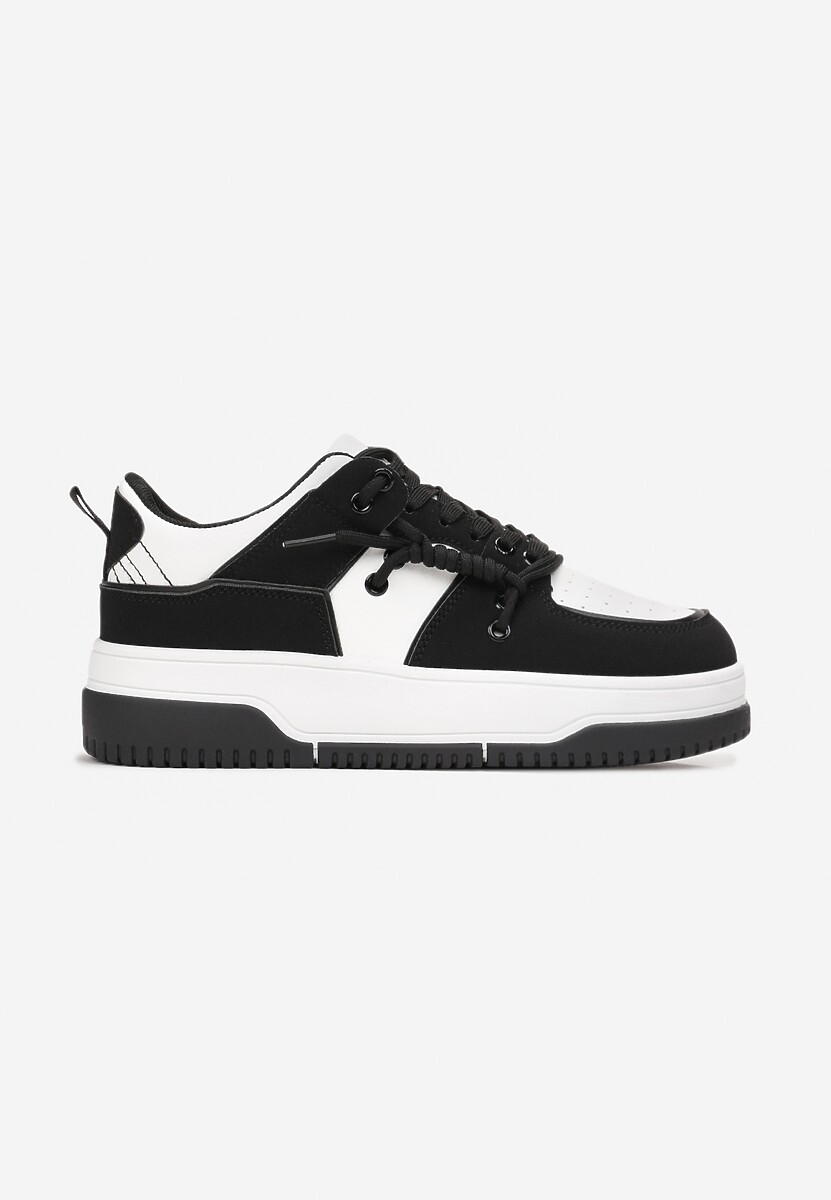 Sneakers Negri cu Perforatie și șiret Dublu Misoval 3
