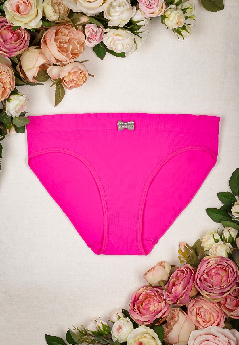 Chiloți Fucsia Vasilka cu Fundă Decorativă 1