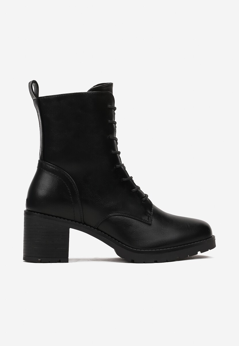 Botine Negre cu Toc Mic Zenaide 3
