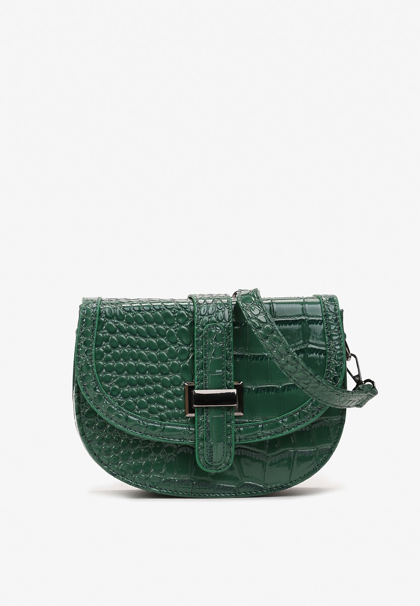 Poșetă Verde pe Umăr cu Imitație de Piele de Crocodil Rosalene 1