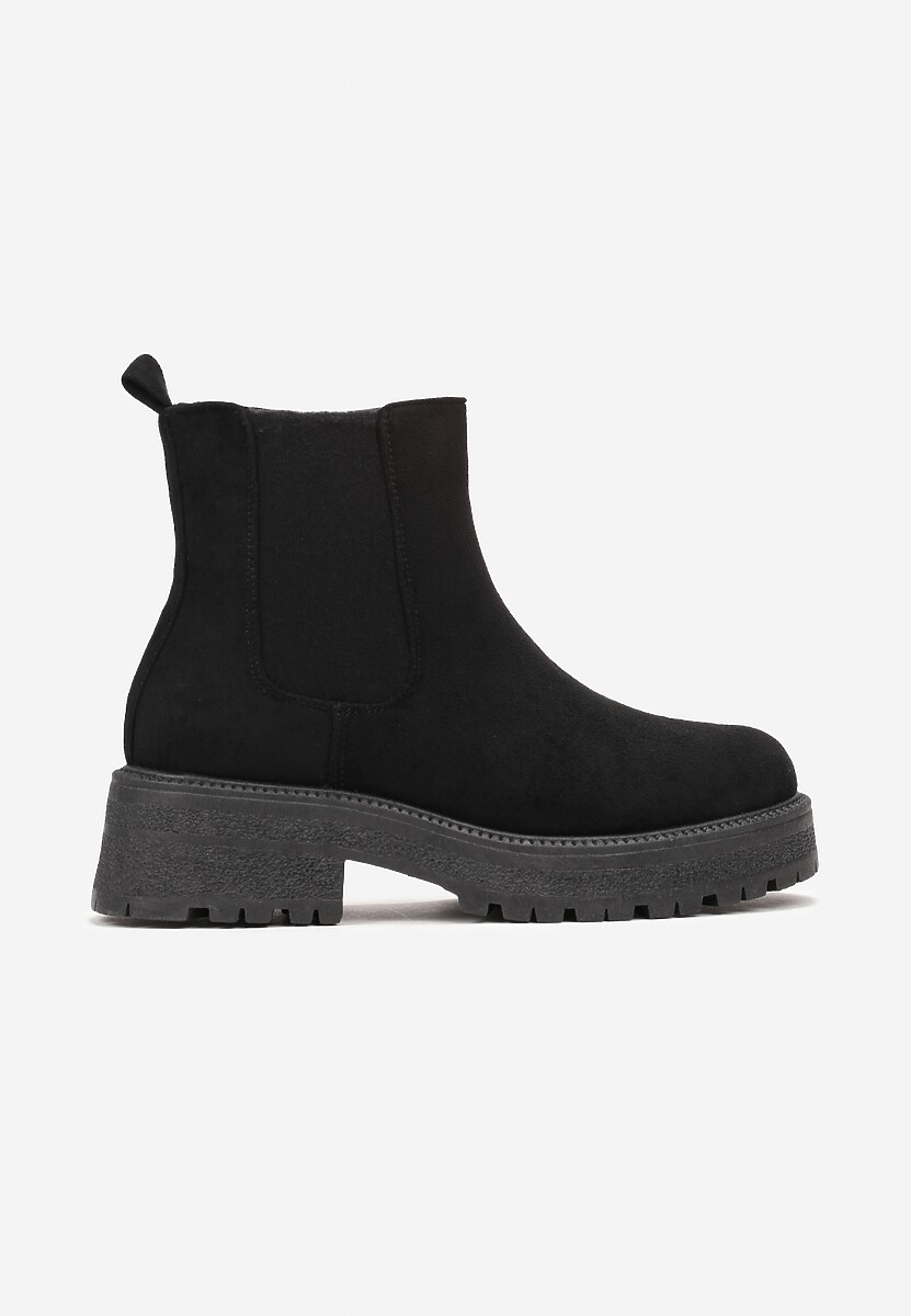 Ghete Botine Negre cu Platformă Nomentta 3
