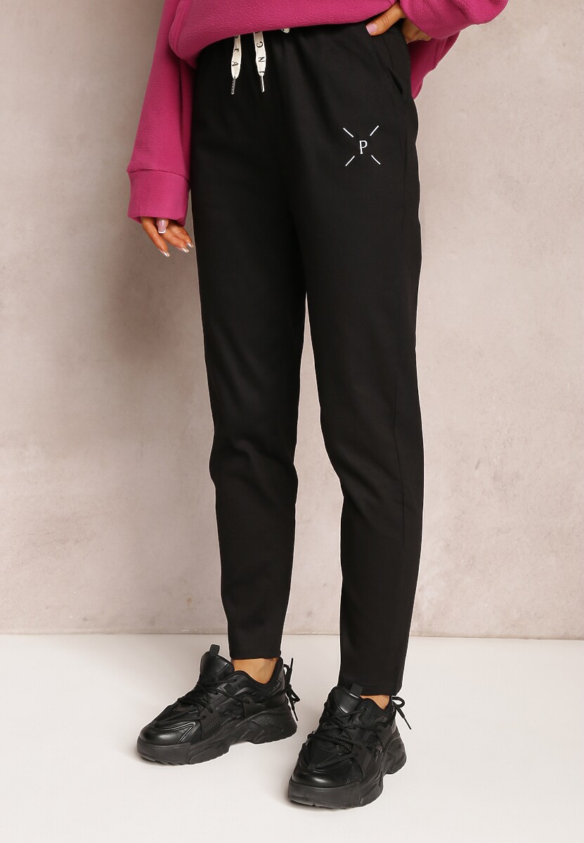 Pantaloni de trening din bumbac negru Arnhilla 1