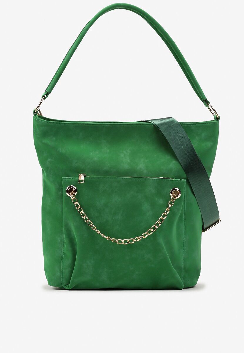 Geantă Verde Tote cu Lanț Ornamental Orisse 1