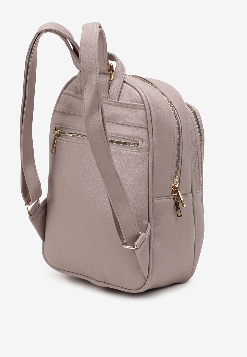 Rucsac Gri în Stil Urban cu Barete Reglabile Armanette 2