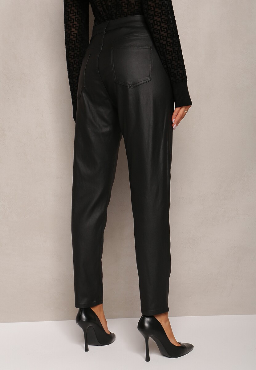 Pantaloni Negrie Standard Imitatie de Piele Enjala 3