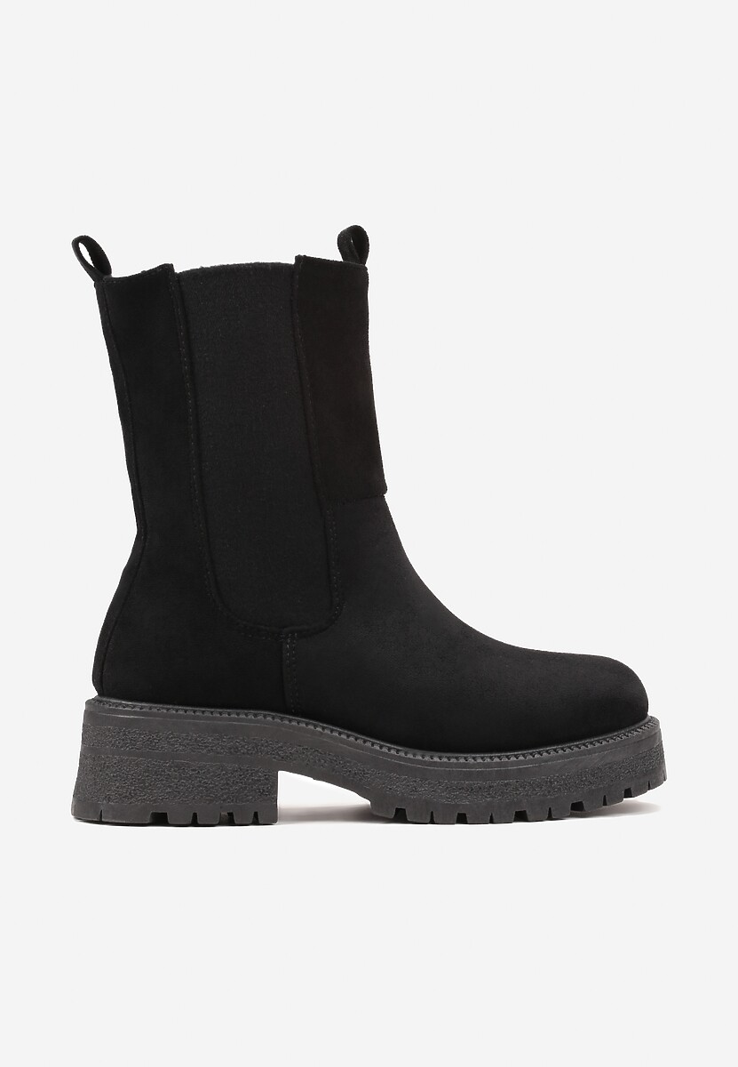 Botine Negre din Imitatie de Camos cu Talpa Antiderapanta Ateaga 3
