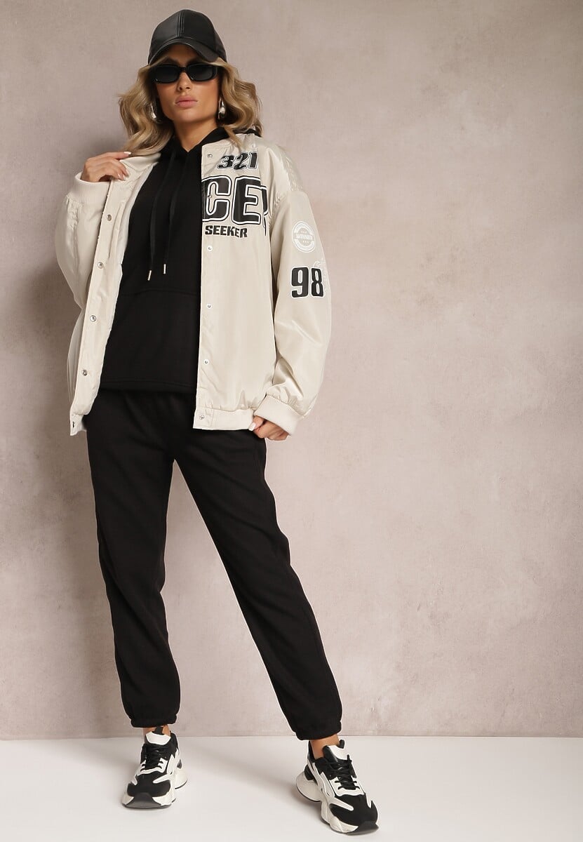 Set trening negru cu 2 piese, bluză și pantaloni Orifira 2