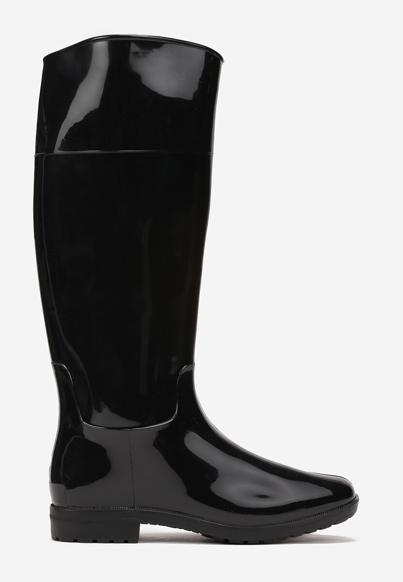 Cizme de cauciuc lacuite negre Serinea 3