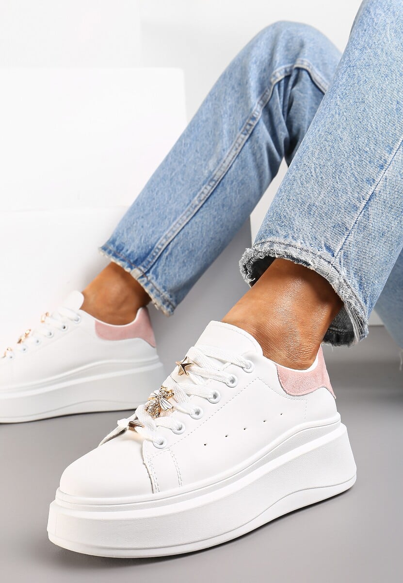 Sneakers Albi-Roz cu Talpă Groasă Celessi 1