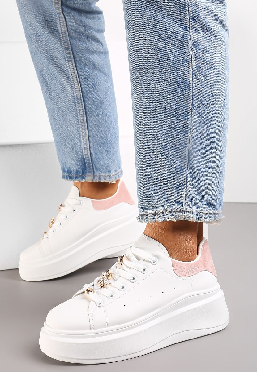 Sneakers Albi-Roz cu Talpă Groasă Celessi 2