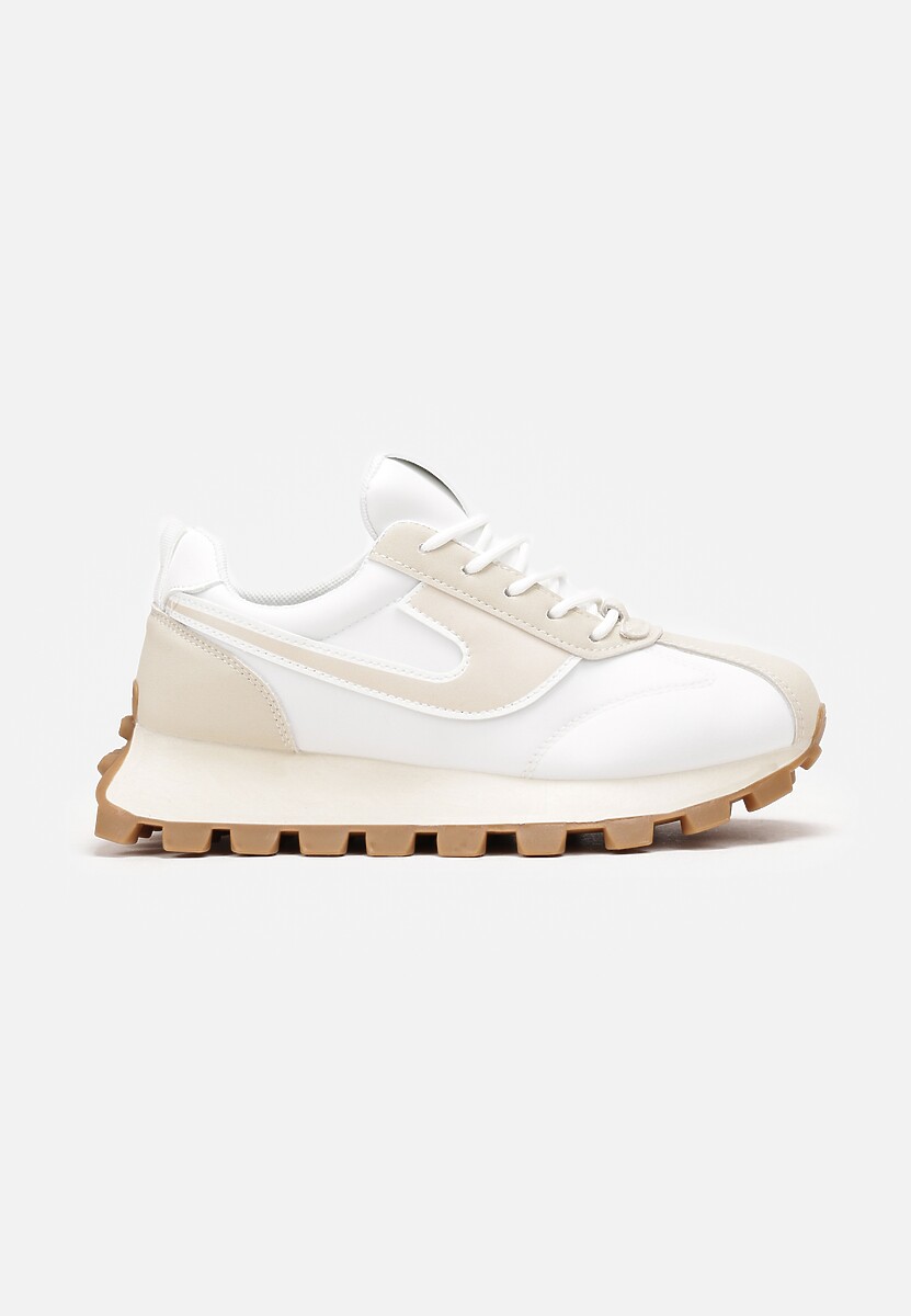 Sneakers bej gleznă platformă Winnela 3
