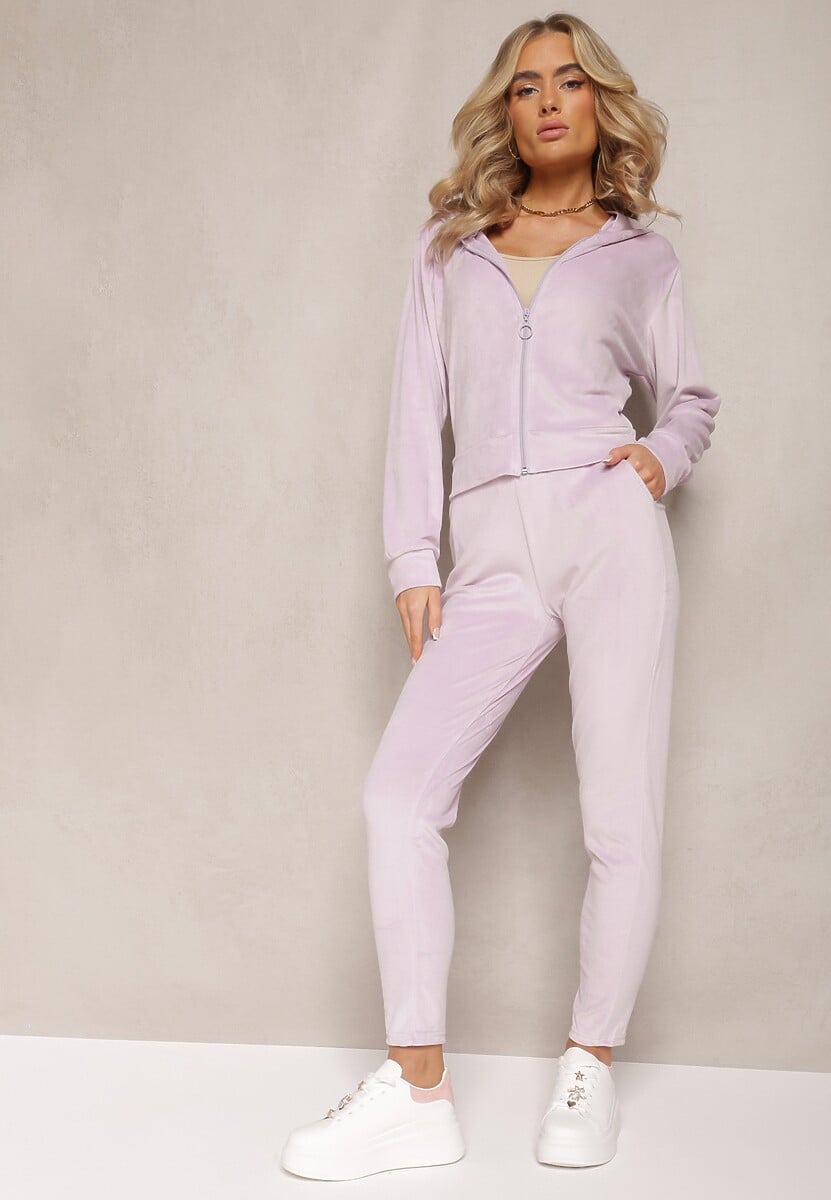 Bleumarin Compleu Dama Din Velur Cu Pietre Arilif Bluza Si Pantaloni Scurti 2