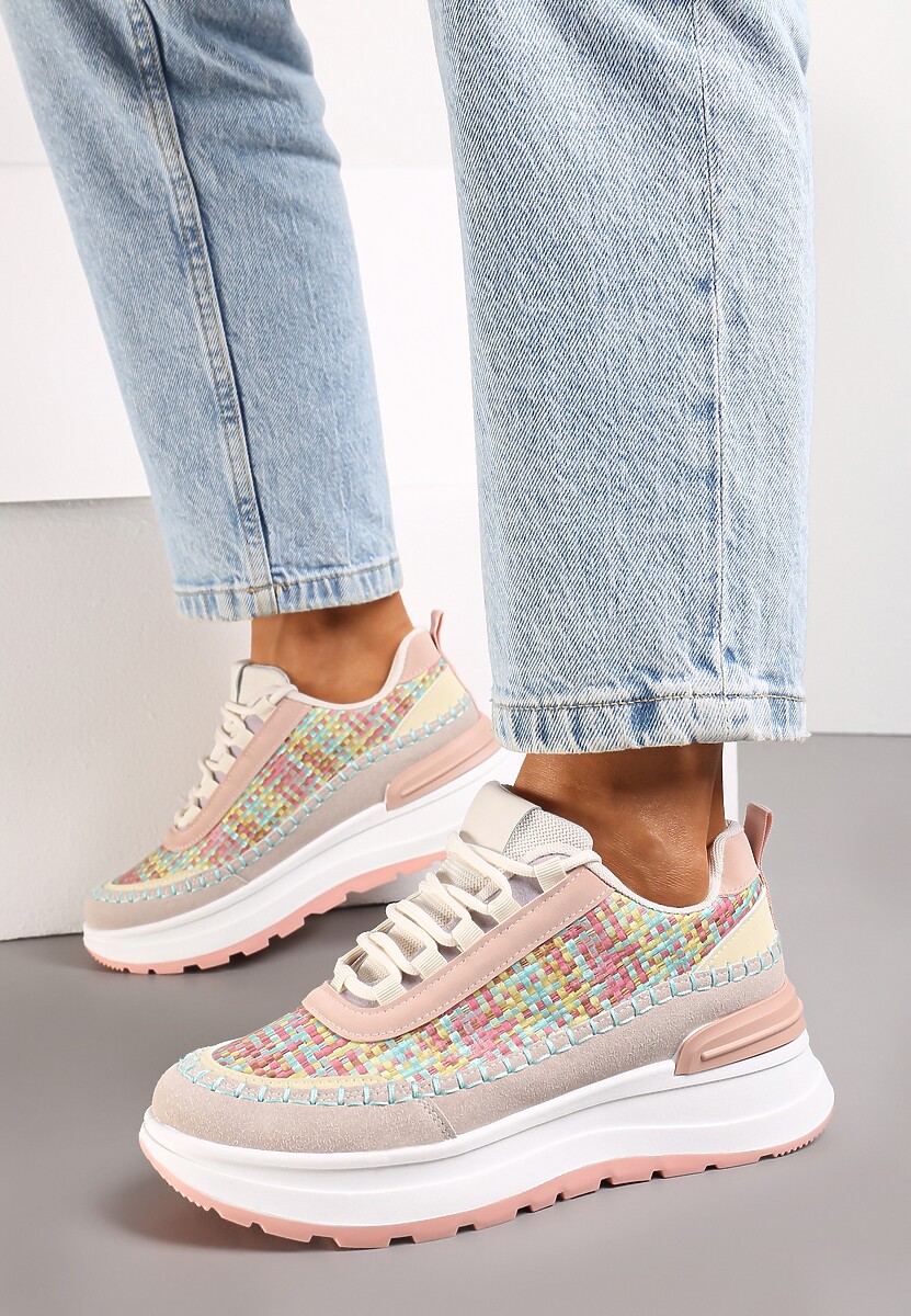 Sneakers roz pe platformă Buffona 2
