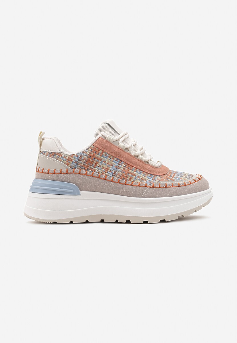 Sneakerși Portocalii pe Platformă Buffona 3