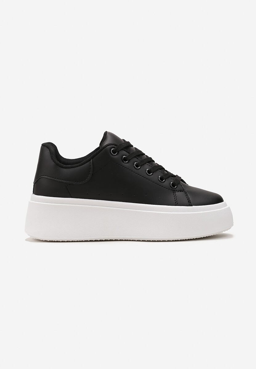 Sneakerși negri cu talpă groasă Yarna 3