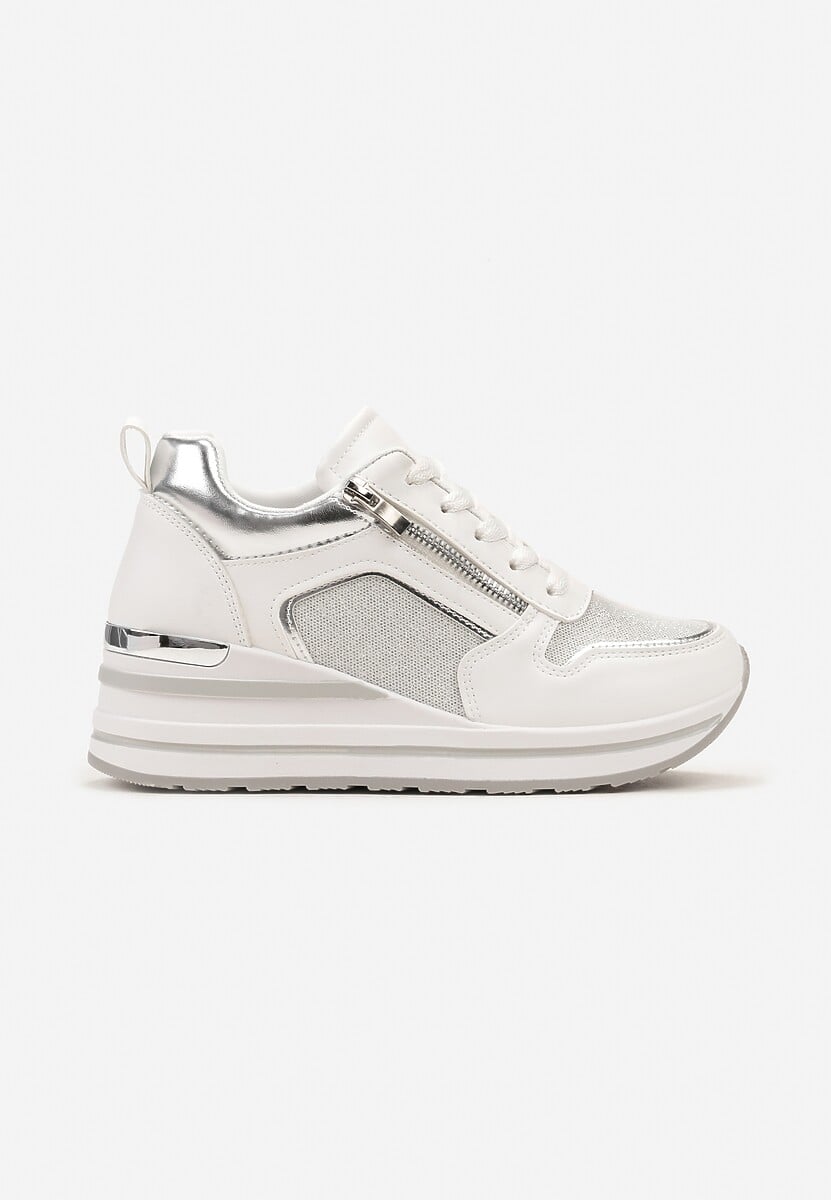 Sneakers Albi Atirola cu Sclipici și Fermoar 3