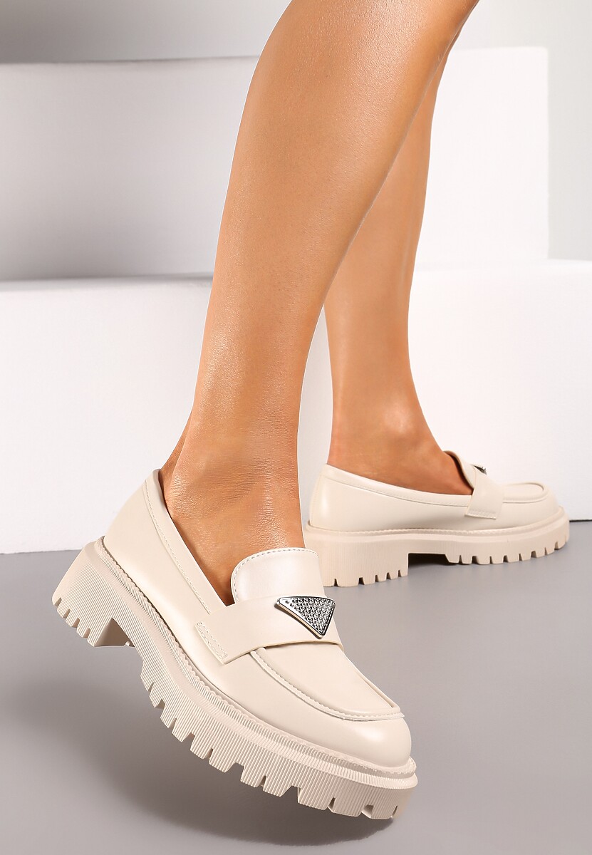Mocasini bej Nisariel 1
