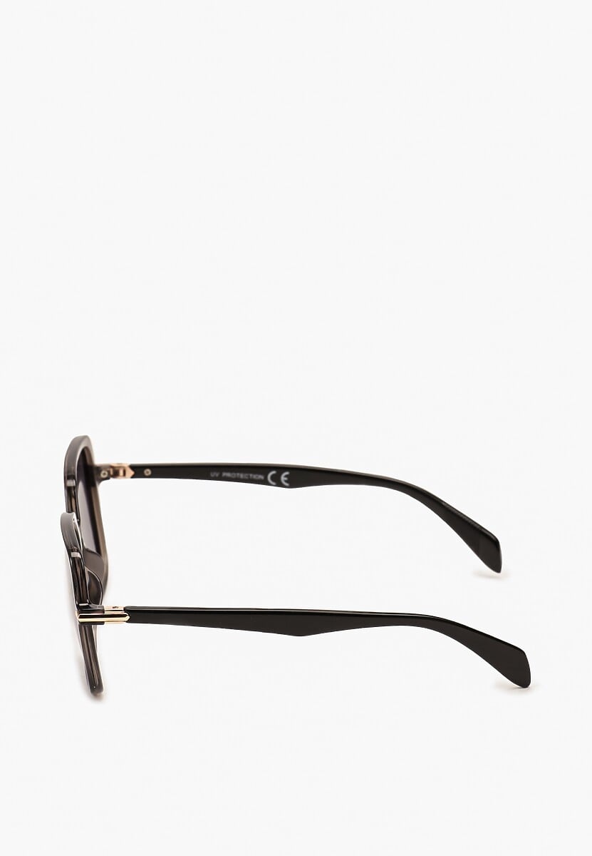 Czarne Eleganckie Okulary Przeciwsłoneczne Umbiaria 2