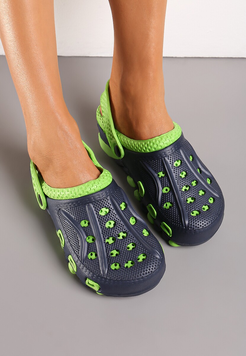 Bleumarin-Verde Papuci Stil Șlapi Spumă Stil Modern Lihelia 3