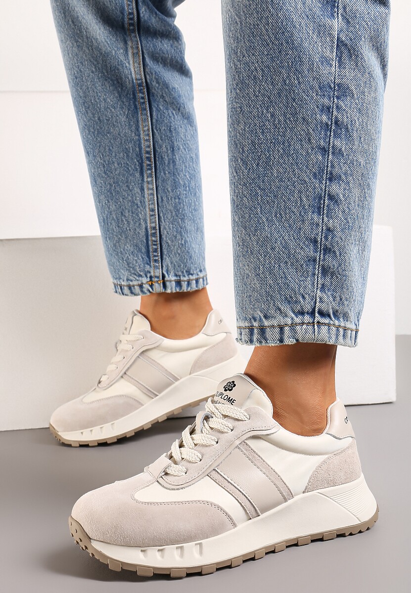 Sneakers Bej Clasici din Piele Naturală Goteria 2