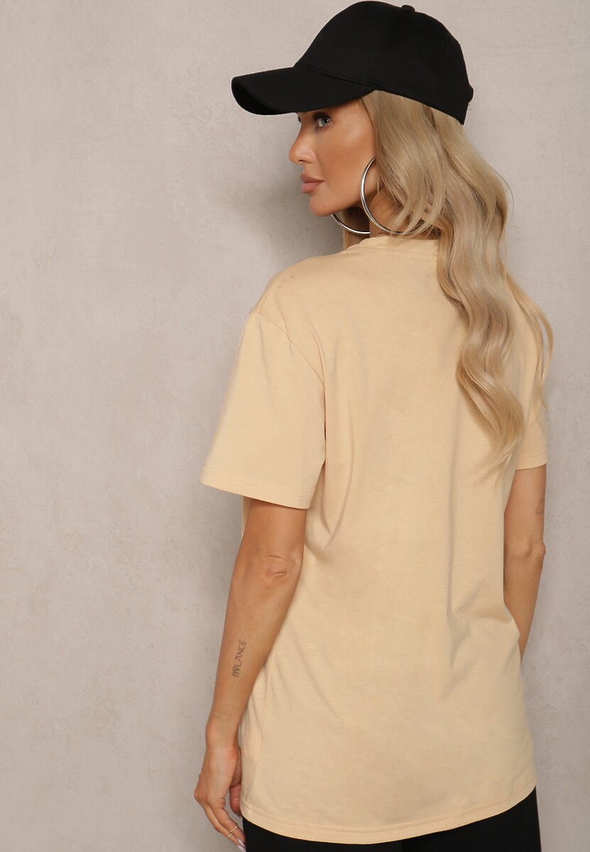 Tricou Bej din Bumbac cu Croială Lormarka 3