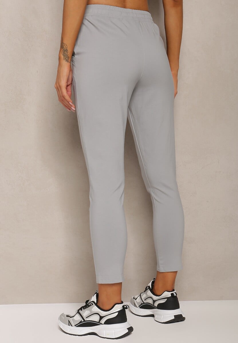 Pantaloni Gri Deschis 7/8 cu Șnur Astara 3