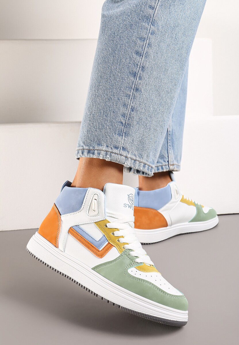 Sneakerși Alb-Verzi Maeramia 2