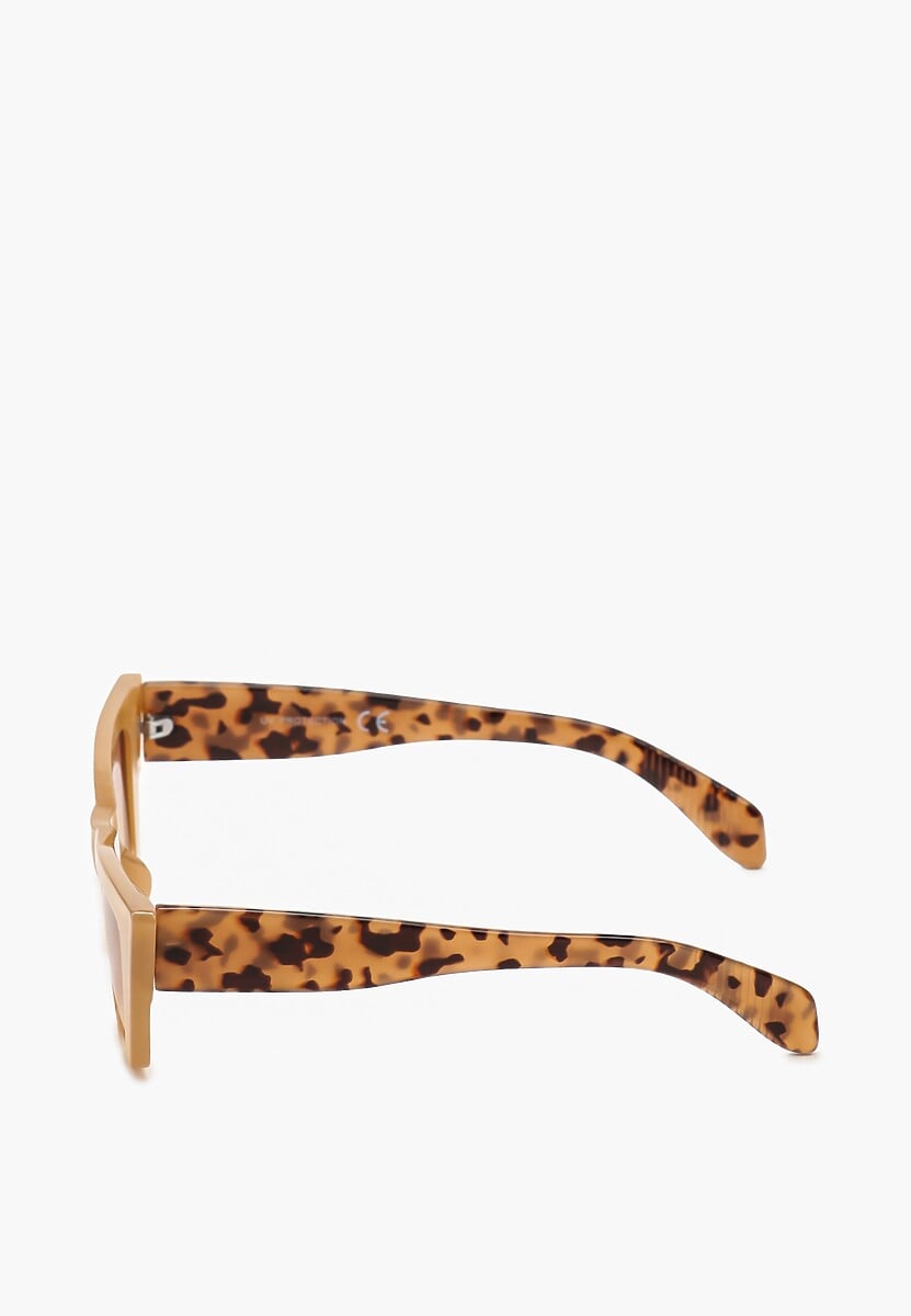 Ochelari de soare eleganți Cat Eye Firsa bej 2