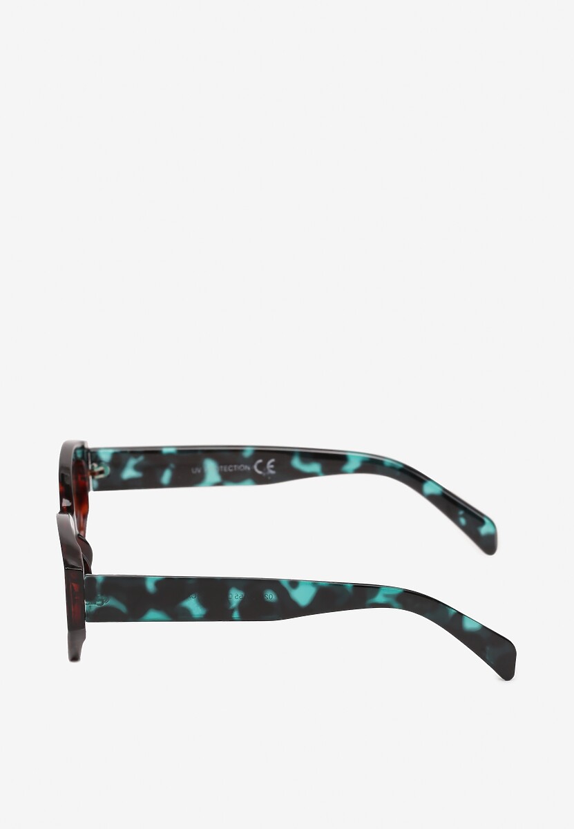Ochelari de soare maro închis tip Cat Eye Effiaria 2