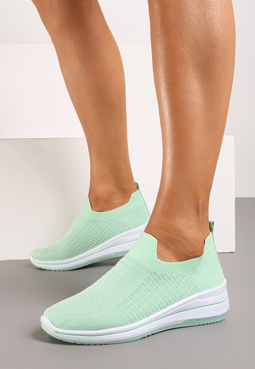 Verde Casual Pantofi Sportivi Talpă Plată fără Închidere Adalora 1