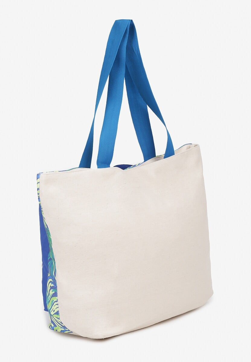 Granatowa Torebka Tote w Stylu Plażowym Nannes 2