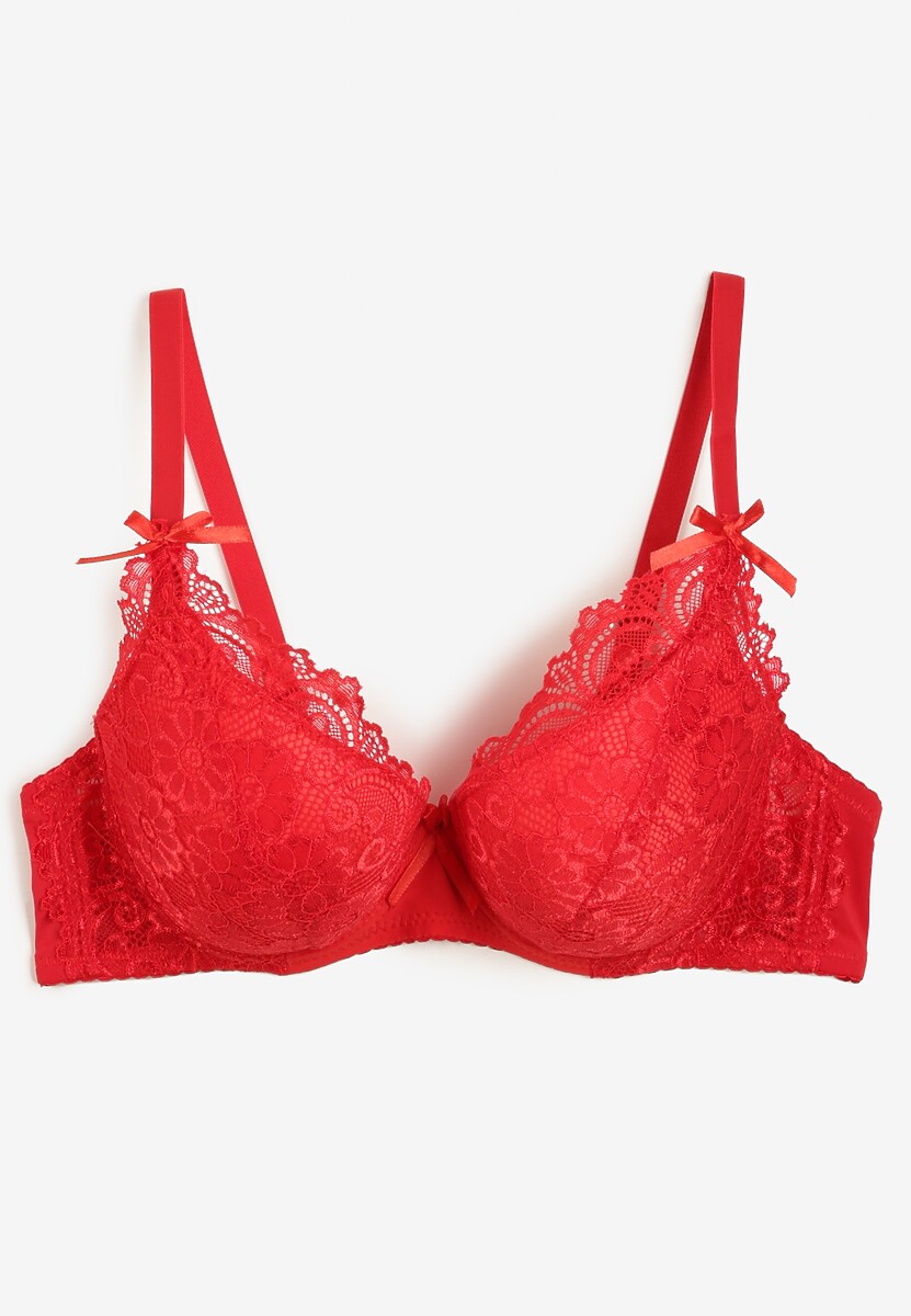 Sutien Roșu Întărit Cu Dantelă Tip Full Cup Dimarlaa 2