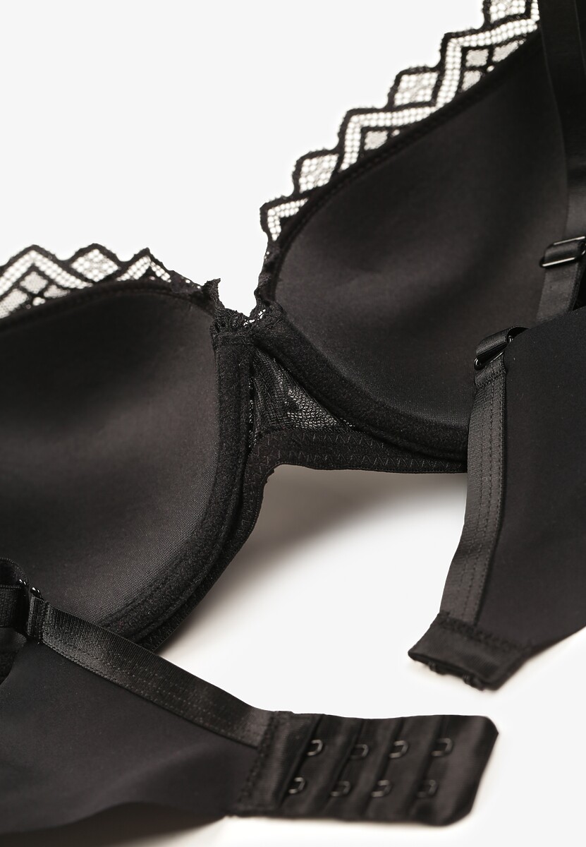 Sutien Negru din Dantelă cu Push-Up Dimettra 3
