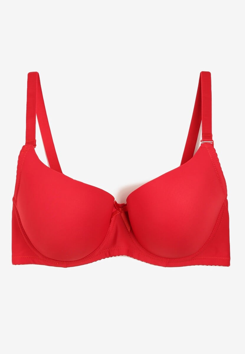 Czerwony Biustonosz z Usztywnionymi Miseczkami Full Cup Elatris 2