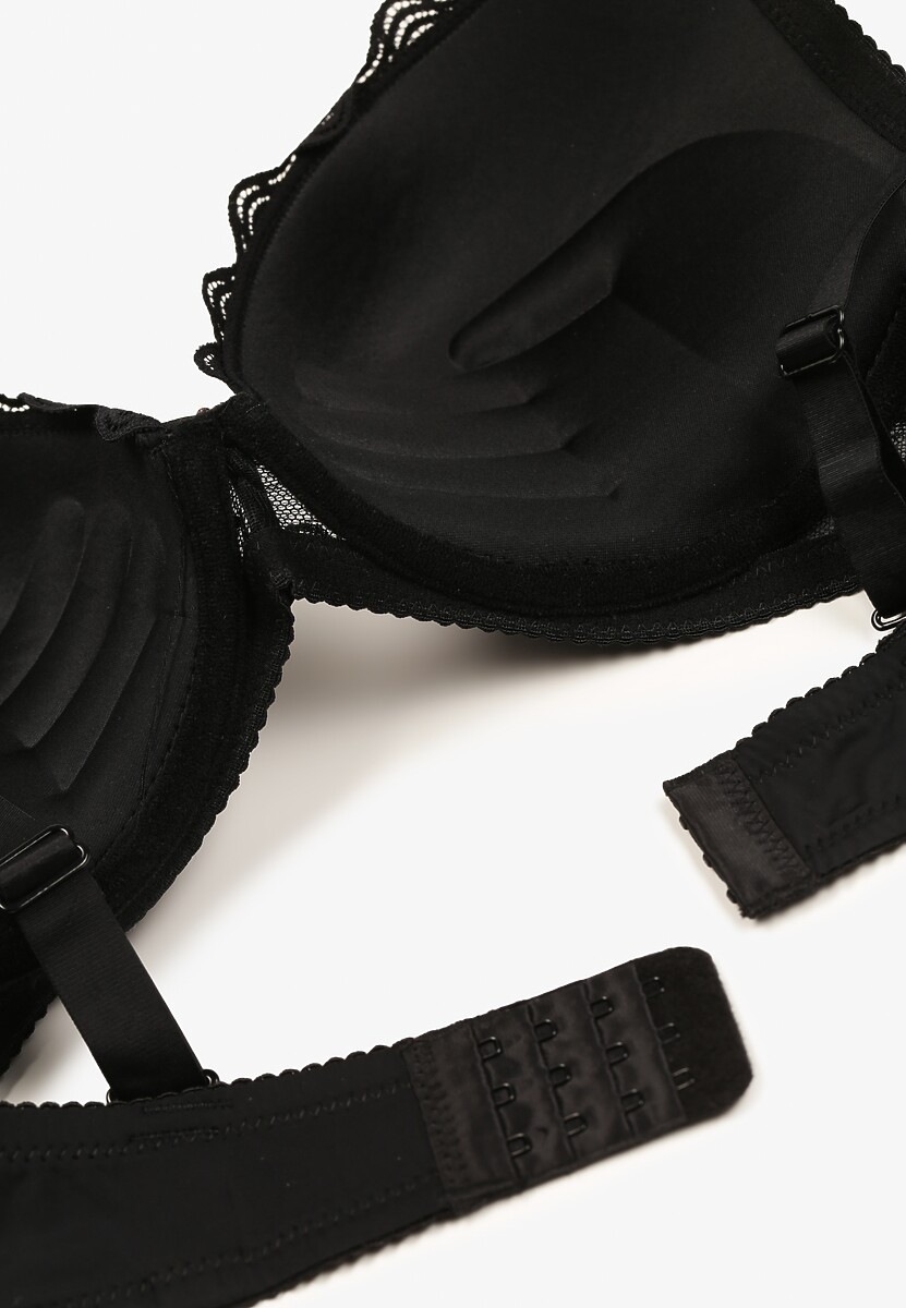 Sutien Negru Din Dantelă Push-Up Chrisalia 3