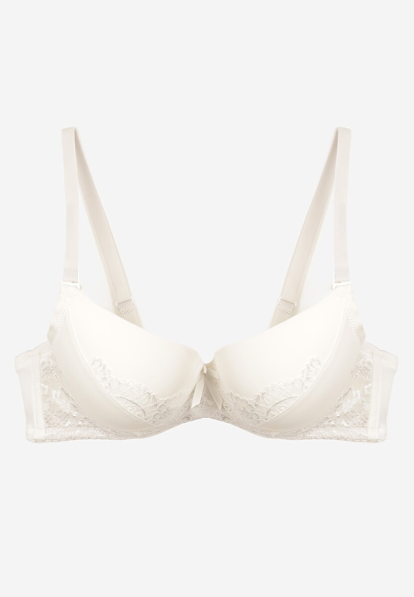 Sutien Bej Deschis Full Cup Kristelle cu Dantelă 2