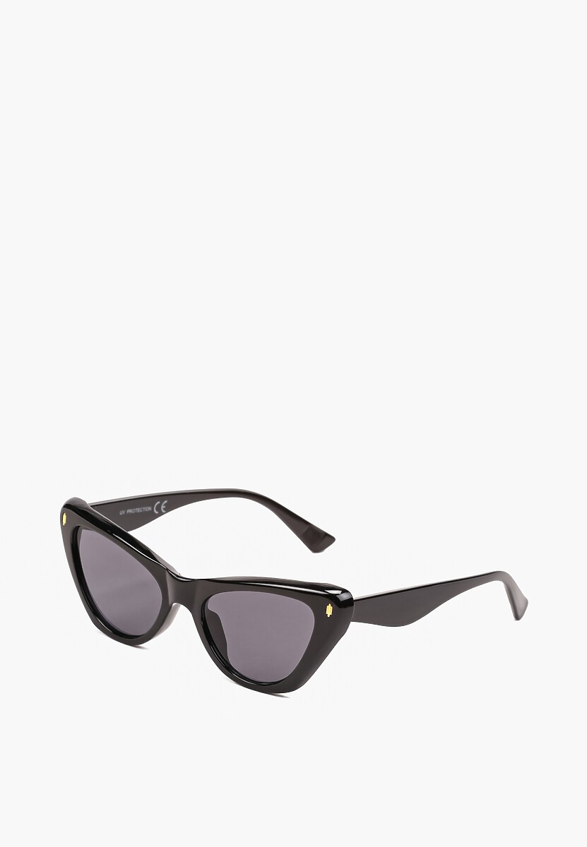 Czarne Okulary Przeciwsłoneczne Cat Eye z Filtrem UV Hernllea 1