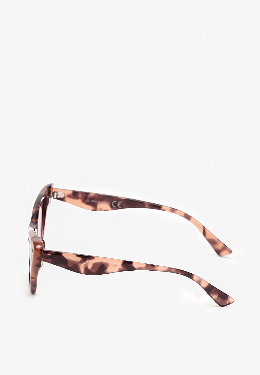 Ochelari de soare Cat Eye roz cu filtru UV Hernllea 2