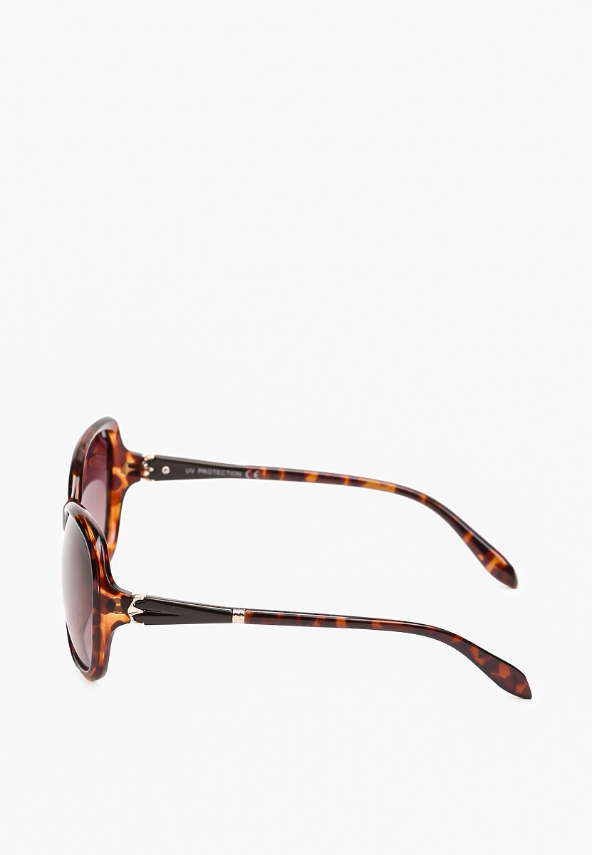 Ochelari de soare maro rotunzi casual Crisellda 2
