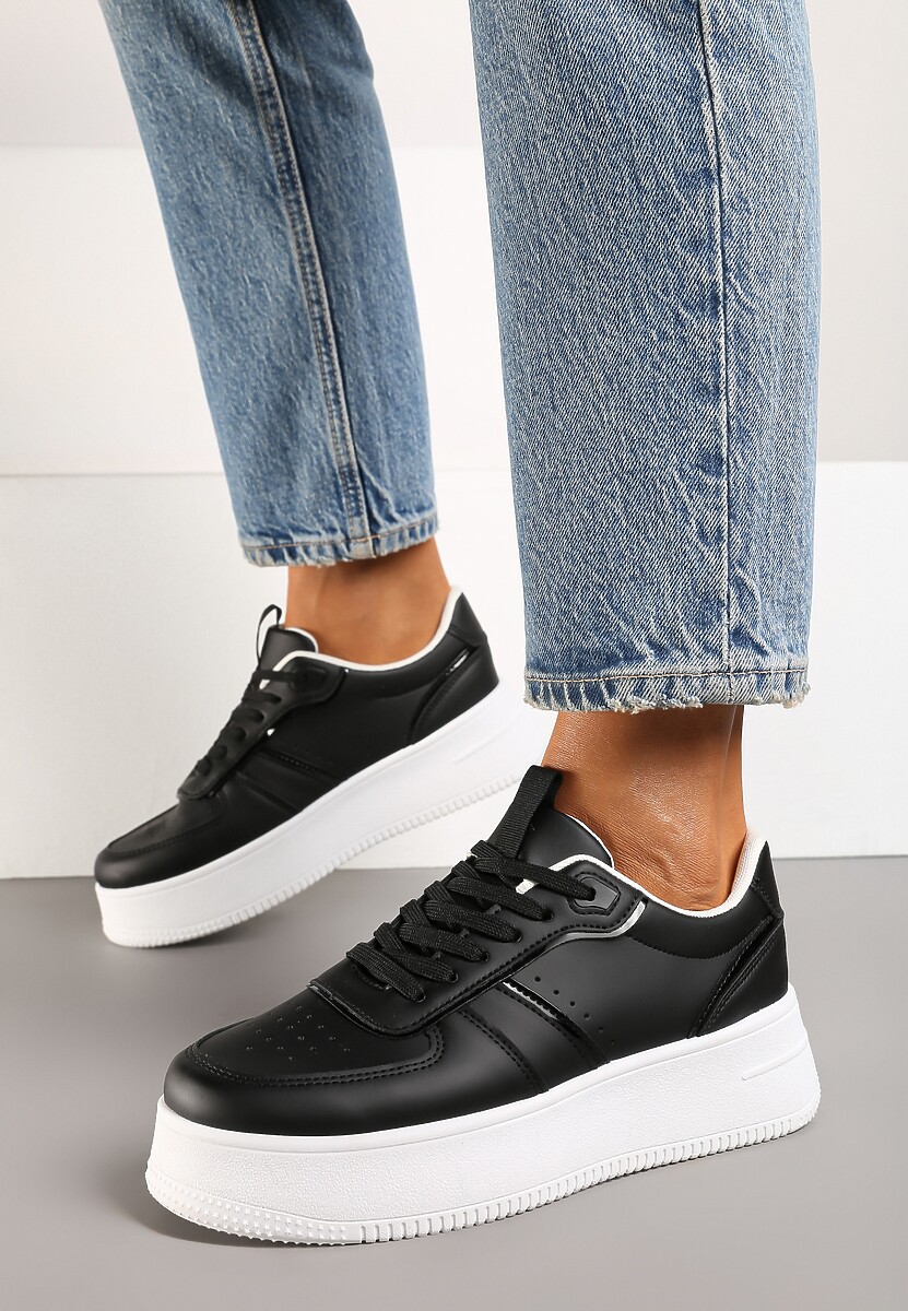 Sneakers Lealirra Negru cu alb 3