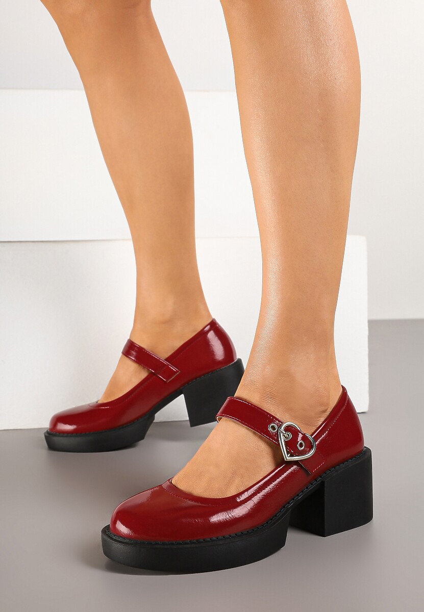 Pantofi casual Rorina Bordo 2