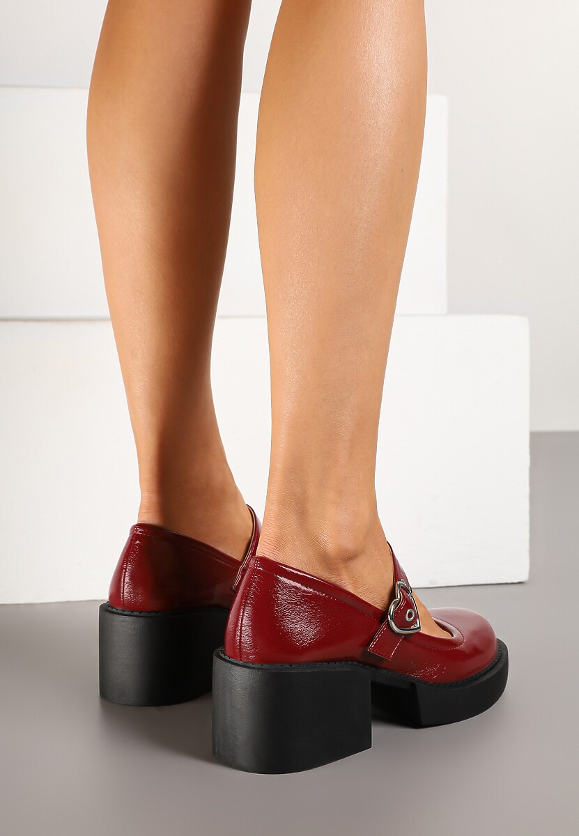 Pantofi casual Rorina Bordo 3